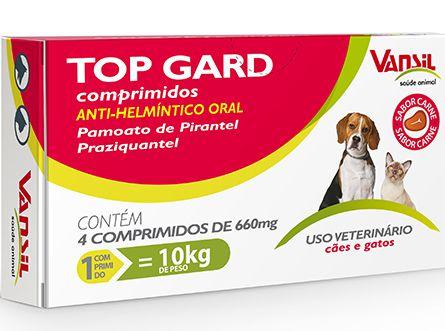 Imagem de Vermifugo para cachorro -top gard 600 mg 4 comprimidos