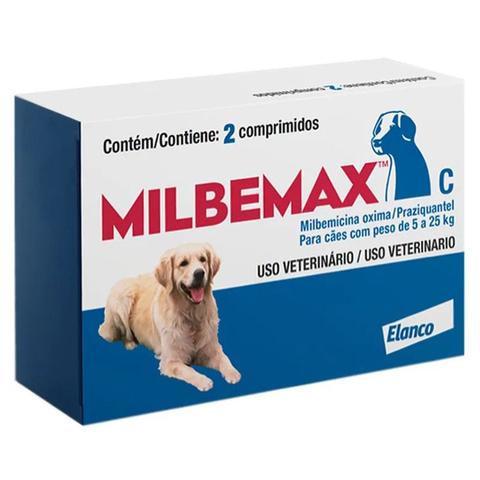 Imagem de Vermífugo Milbemax C Cães De 5kg A 25kg Com 2 Comprimidos