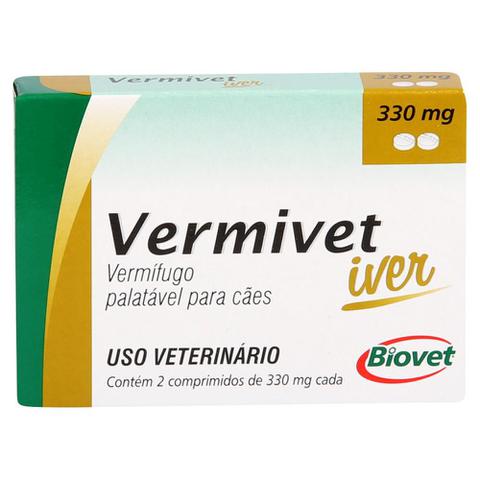 Imagem de Vermífugo Vermivet Iver Biovet 330mg c/ 2 Comprimidos