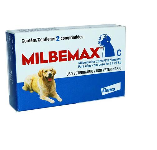 Imagem de Vermifugo Milbemax Para Caes De 5kg A 25kg Com 2 Comprimidos