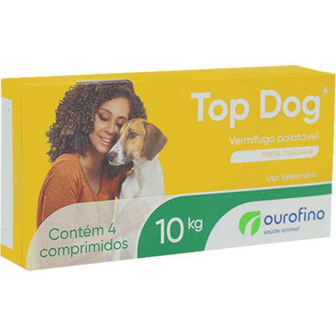 Imagem de Vermífugo display top dog ouro fino 10kg contém 12 caixas com 04 comprimidos cada