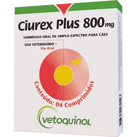 Imagem de Vermífugo para cães ciurex plus 4 comprimidos vetoquinol